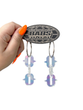 IRIDESCENT SPIKY CHAIN // EARRINGS