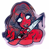 BLOODY KNIFE GIRL NO.2 // STICKER